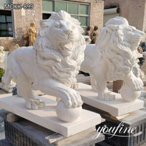 Big Lion Statue Marble hand made