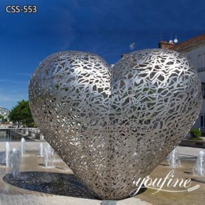 Metal Heart Sculpture