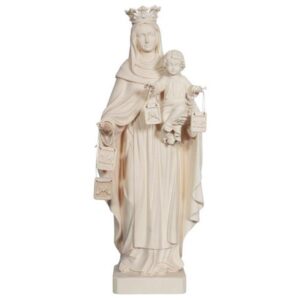 Our Lady of Mount Carmel statue Madonna with child marble sculpture