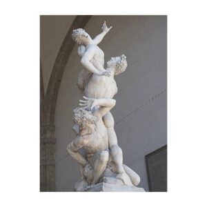 famous figure sculpture The Rape of the Sabine Women marble statue