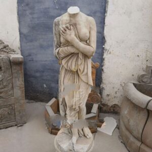 Nude headless greek and roman female venus torso statue