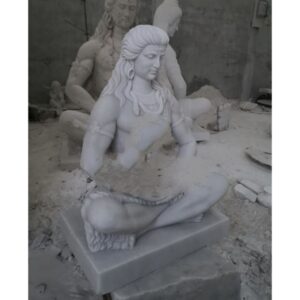 Hindu Indian Idol Stone Carved Marble Shiva Statue