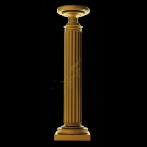 High Quality Carved Beige Marble Roman Column