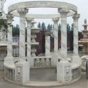 Factory Hot Sale Large Outdoor Sandstone Decorative Stone Garden Gazebo