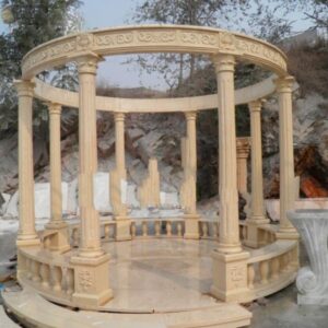 Cheap Price Custom Natural Stone Marble Outdoor Garden Gazebo